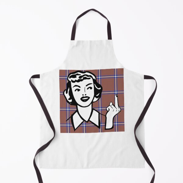 Item preview, funny cute retro woman giving middle finger designed and sold by miss madison creates.