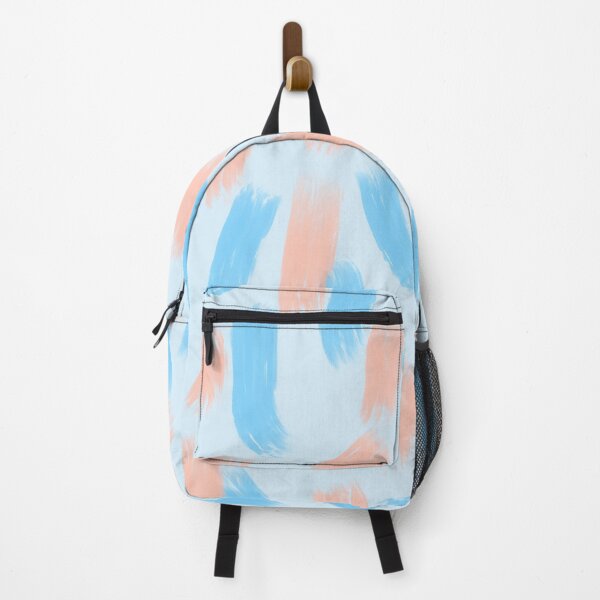 Item preview, Abstract Brush Strokes in Blue and Peach designed and sold by JulzPink.