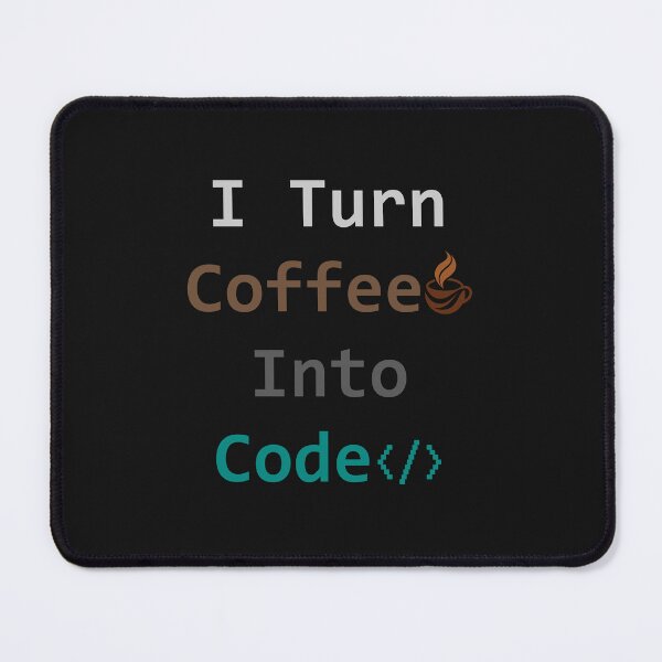 Item preview, I Turn Coffee Into Code - funny programmer & Developer Design designed and sold by Dokak Shop.