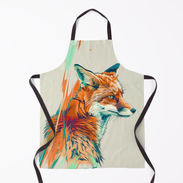Item preview,  Abstract Fox Art - Vibrant Colorful Fox Illustration - Animal Wall Art Print designed and sold by Outre Clementine.