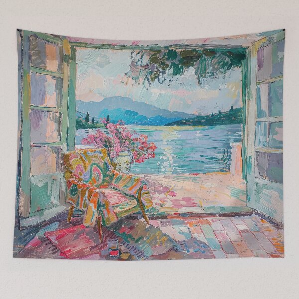 Item preview, Henri Matisse inspired "Sun-kissed Outlook" designed and sold by ArtHouseNiklas.