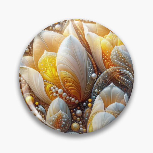 Item preview, Yellow Tulips Pearls Swirl designed and sold by purplesensation.