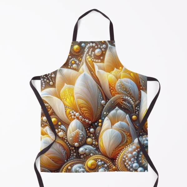 Item preview, Yellow Tulips Pearls Swirl designed and sold by purplesensation.