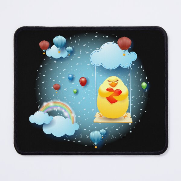 Item preview, Chick in love over a swing designed and sold by LuisaVenturoli.