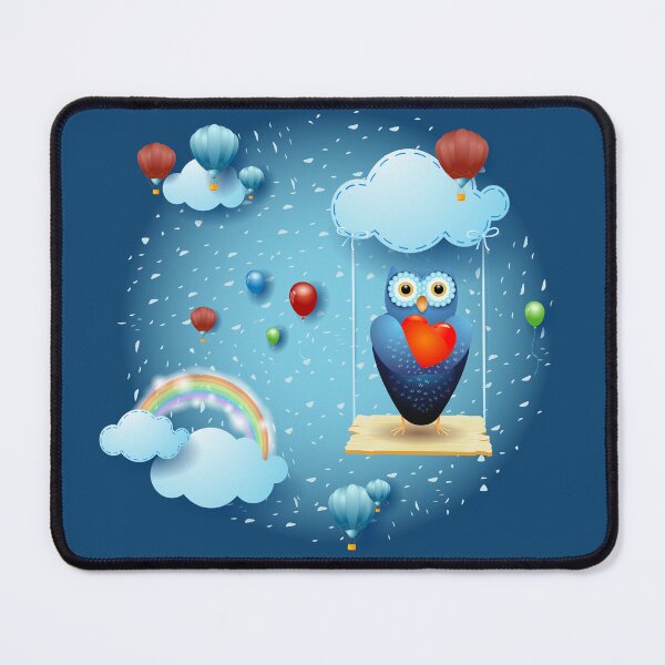 Item preview, Owl in love over a swing designed and sold by LuisaVenturoli.