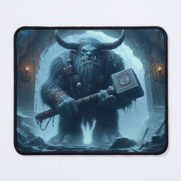 Item preview, Troll Standing Guard: The Frozen Sentinel designed and sold by Rikr65-TrollArt.