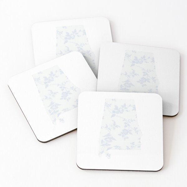 Item preview, Light Blue Floral State - Alabama designed and sold by lyndseymakesstufflol.