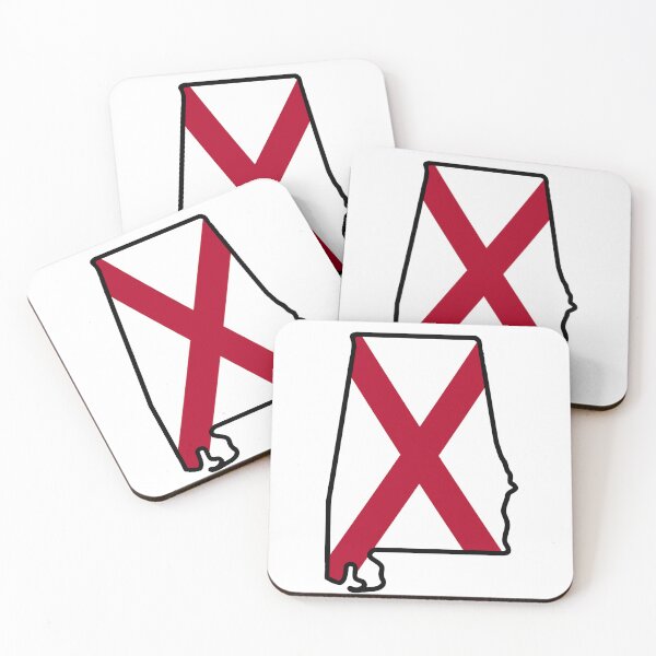 Item preview, Alabama State Flag Background with Outline  designed and sold by lyndseymakesstufflol.