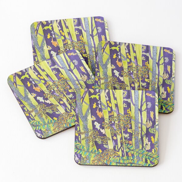 Item preview, Purple and Green Crazy Forest designed and sold by MoArtsGifts.