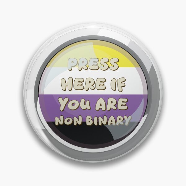 Item preview, LGBTQIA+ - Non Binary Button designed and sold by IE-ArtOnline.