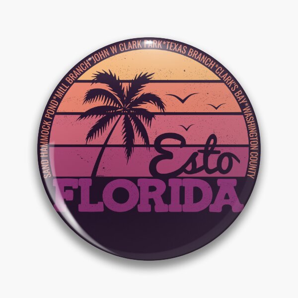 Item preview, Esto Florida Retro Sunset Local Pride Logo designed and sold by CRHPOD20.