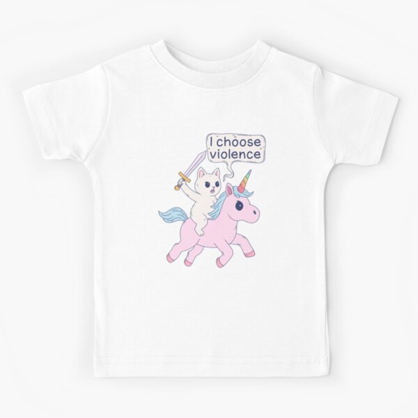 Item preview, Angry Cat Riding Unicorn I Choose Violence Meme designed and sold by Jess.a.creates.