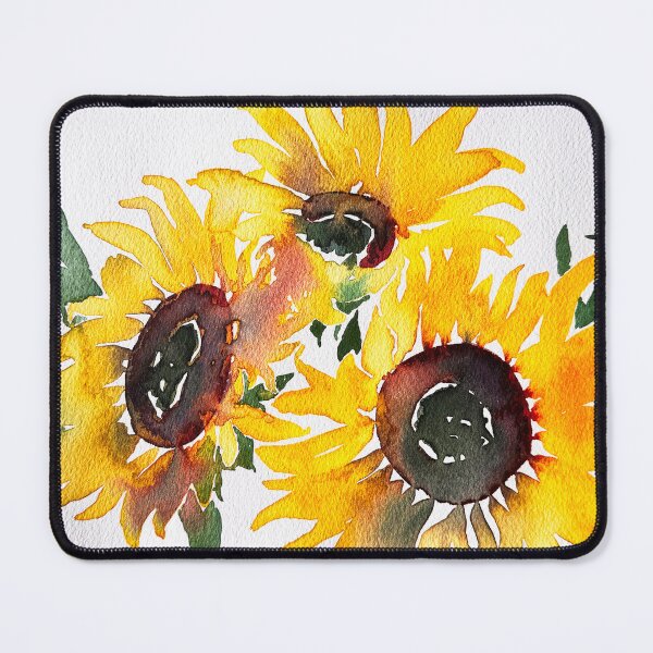 Item preview, Three Watercolour Sun Flowers designed and sold by MoArtsGifts.