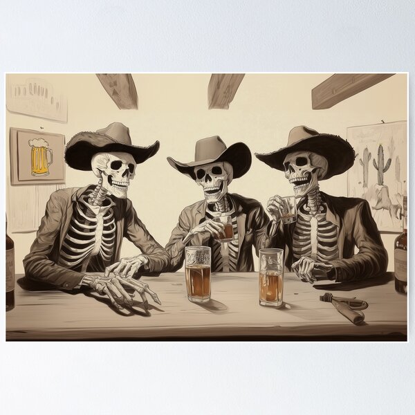 Artikel-Vorschau von Skeleton Cowboys Saloon, designt und verkauft von Cali West.