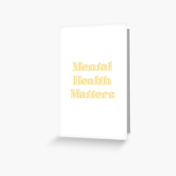 Artikel-Vorschau von Psychische Gesundheit ist wichtig – Gelb, designt und verkauft von lyndseymakesstufflol.