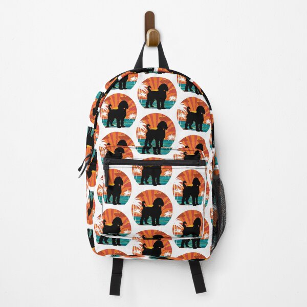 Item preview, Goldendoodle Retro Tropical Sunset – Vintage Beach Dog Silhouette designed and sold by Fredster1966.