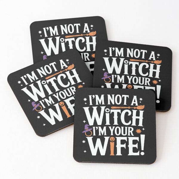 Item preview, Funny Anniversary I'm Not A Witch I'm Your Wife designed and sold by tmerchtrends.