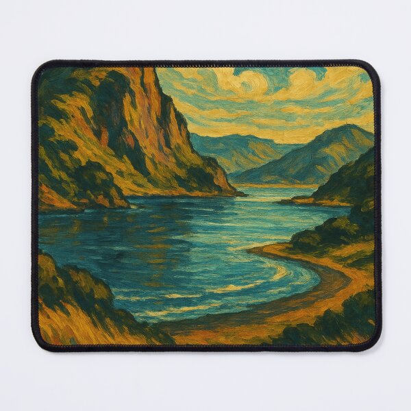 Item preview, Lake Whatipu – Tranquil Waters and Mountain Cliffs designed and sold by Places On Earth.