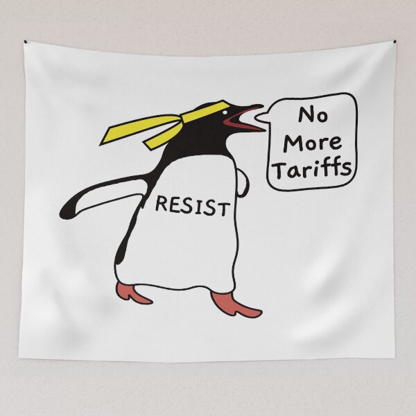 Item preview, No More Tariffs. penguin. #2 designed and sold by EunsooLee.