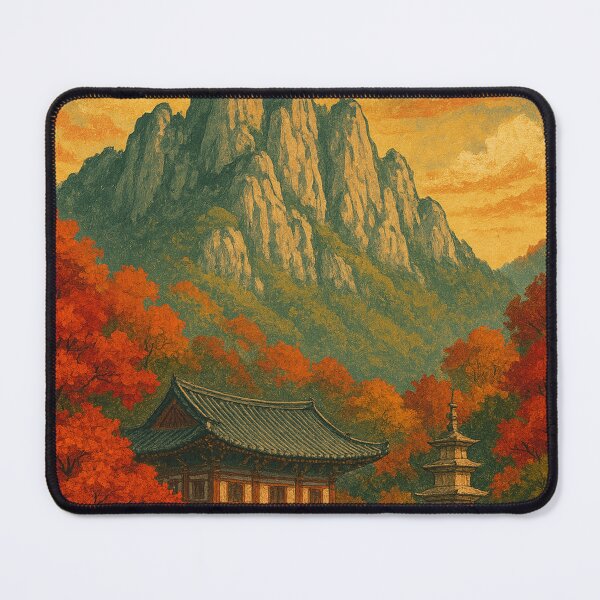 Item preview, Songnisan National Park – Autumn Forest and Peaks designed and sold by Places On Earth.