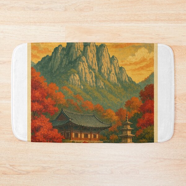 Item preview, Songnisan National Park – Autumn Forest and Peaks designed and sold by Places On Earth.