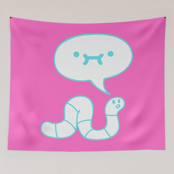 Item preview, Worm tho (blue worm version) designed and sold by Seagull Eat Chip.