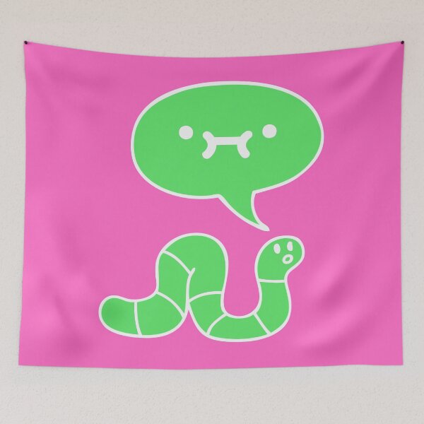Item preview, Worm tho (green worm version) designed and sold by Seagull Eat Chip.
