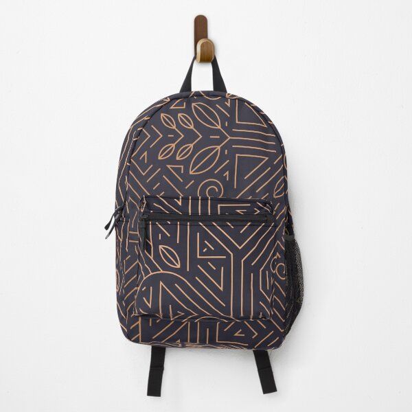 Item preview, Elegant Art Deco Geometric Pattern | Gold & Black Vintage Design designed and sold by JayDesignLabs.