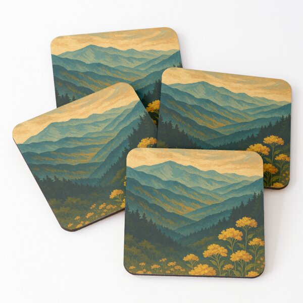 Item preview, Jirisan National Park – Yellow Wildflowers in Bloom designed and sold by Places On Earth.