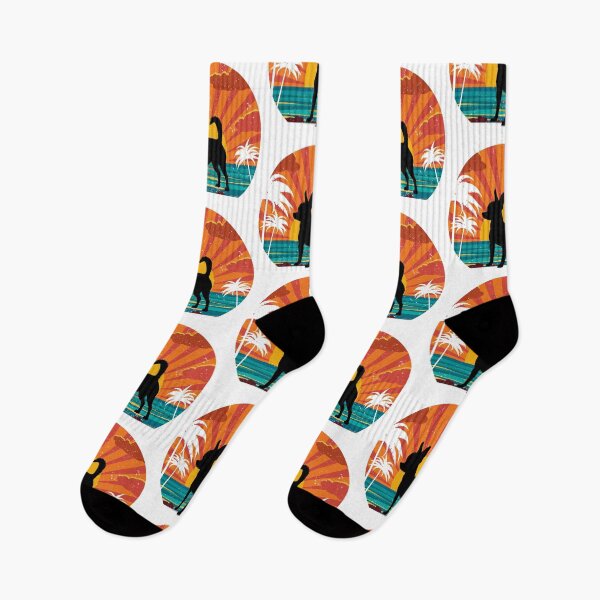 Item preview, Chihuahua Retro Sunset – Tropical Silhouette Dog Design designed and sold by Fredster1966.