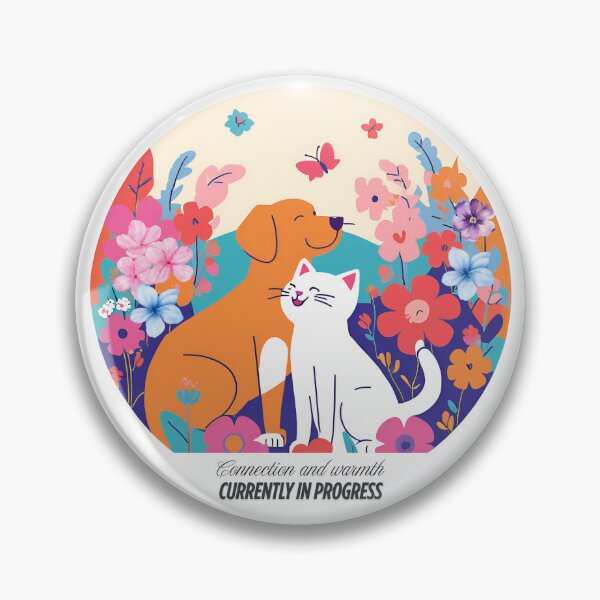 Item preview, Furry Friends Forever: Dog and Cat in Harmony designed and sold by SharpDigiDesign.