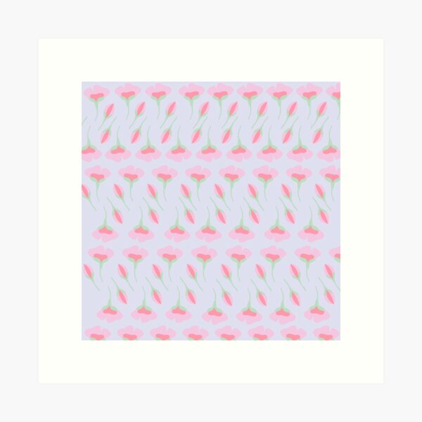 Vista previa del artículo con la obra «Diseño floral de primavera, estampado floral rosa, flores rosas», diseñado y vendido por ErynRoseDesign.