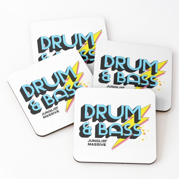Item preview, DRUM AND BASS  - Lightning DNB (black/blue)  designed and sold by Discothreadz.