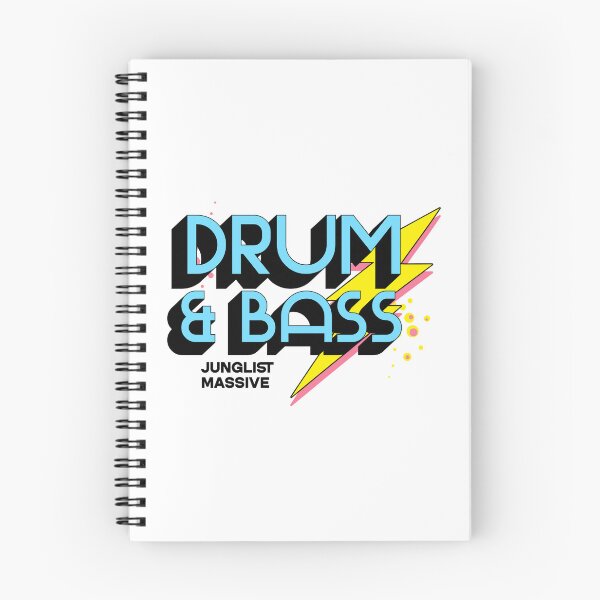 Item preview, DRUM AND BASS  - Lightning DNB (black/blue)  designed and sold by Discothreadz.