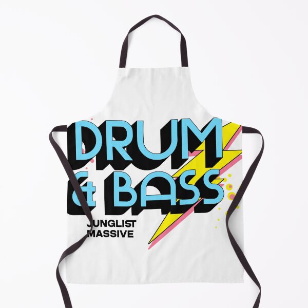 Item preview, DRUM AND BASS - Lightning DNB (black/blue) designed and sold by Discothreadz.