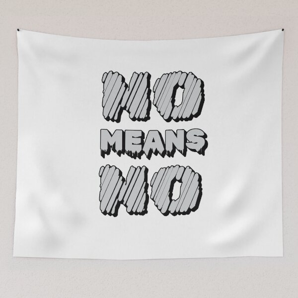 Item preview, No Means No – Bold Feminist Empowerment Statement Design designed and sold by ArtsyExplorer.