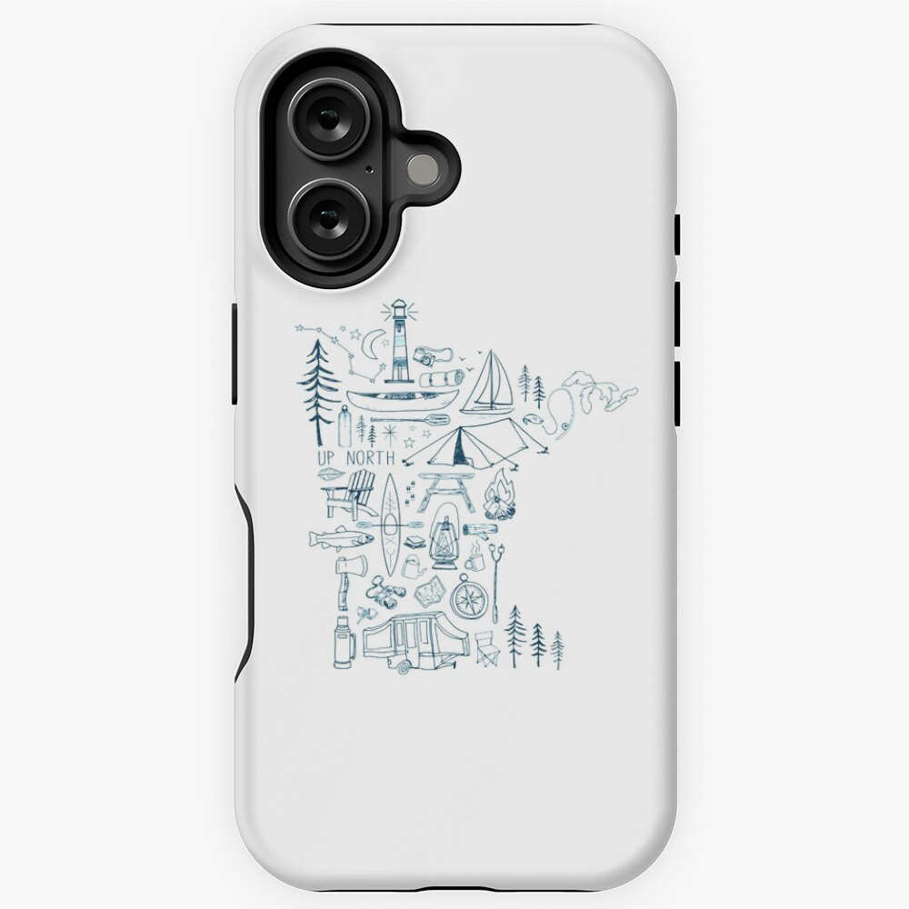 Vista previa del artículo con la obra «Funda resistente MagSafe para iPhone», diseñado y vendido por GreatLakesLocal.