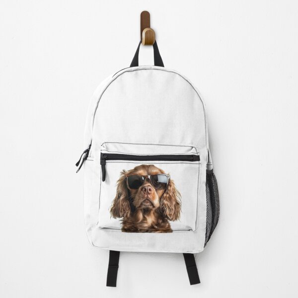 Item preview, Funny cool Sussex Spaniel Dog wearing sunglasses designed and sold by LazyOwlStore.