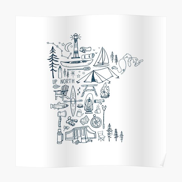 Minnesota Outdoor Collection Poster
