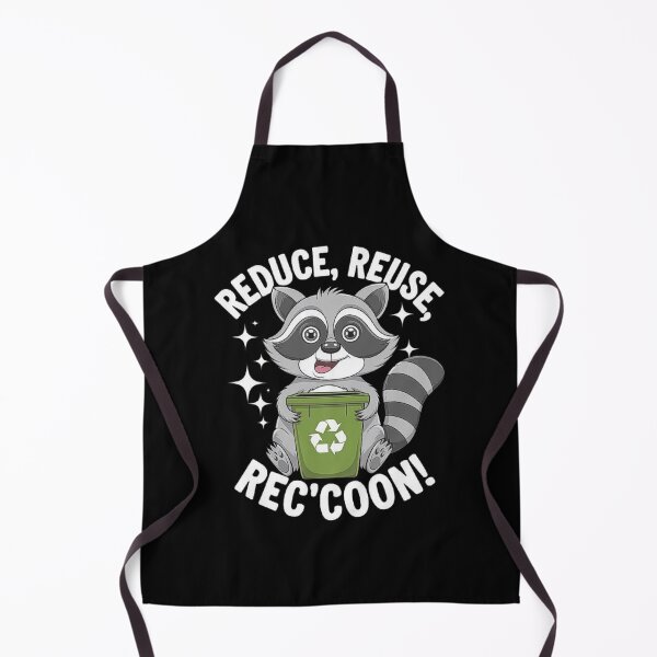 Item preview, Cute Raccoon Recycling Design - Reduce Reuse Rec’coon Eco-Friendly Art designed and sold by love3617.