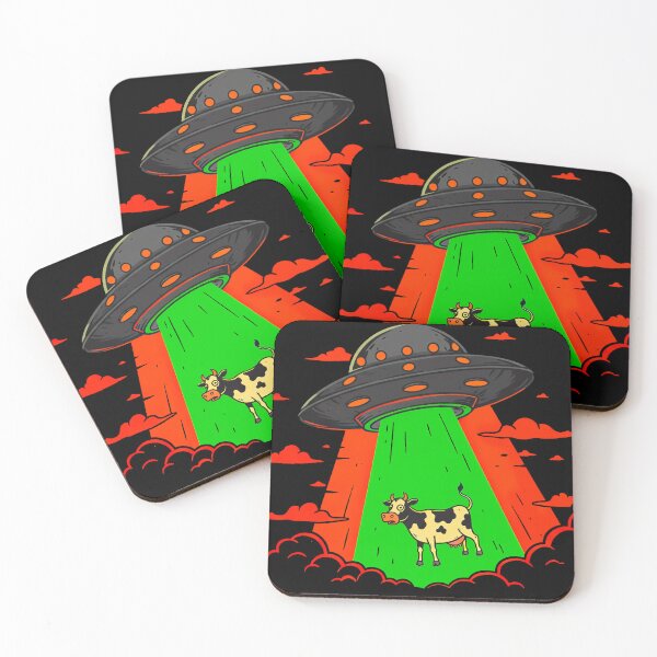 Item preview, Cow-abduction Crisis! UFO Abducts  Cow  designed and sold by SrGoblin.