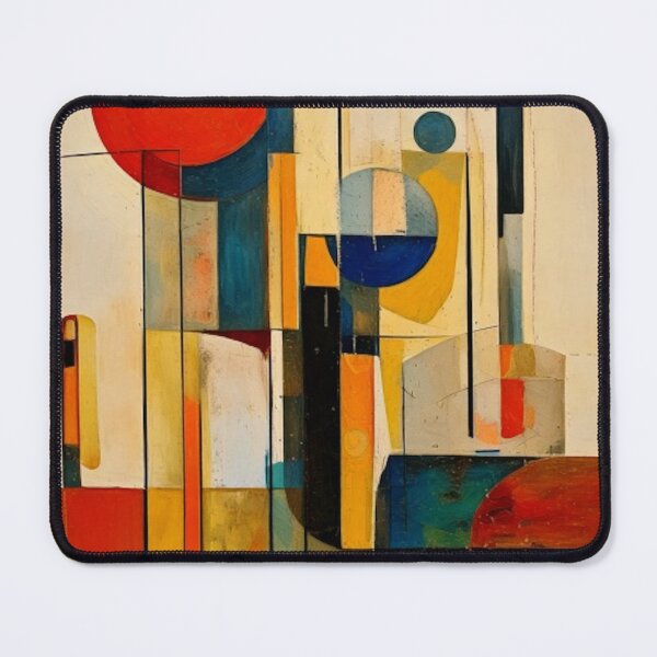 Item preview, Mid-Century Modern Abstract – Vintage Earth Tone Geometric Painting – Retro Modernist Art designed and sold by CattlettArt.