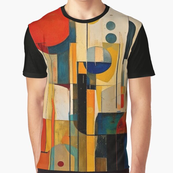 Aperçu de l'œuvre Peinture géométrique vintage aux tons terreux, style abstrait moderne du milieu du siècle, art rétro moderniste créée et vendue par CattlettArt.