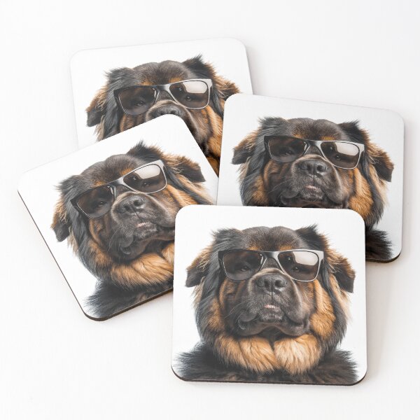 Item preview, Funny cool Tibetan Mastiff Dog wearing sunglasses designed and sold by LazyOwlStore.