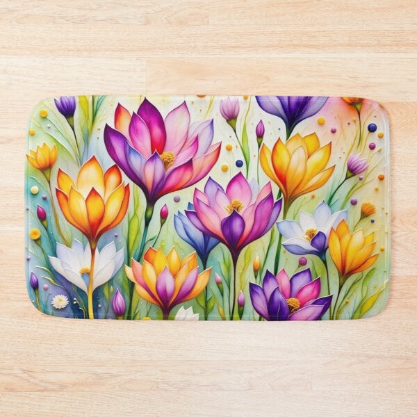 Item preview, Crocuses Spring Flowers designed and sold by purplesensation.