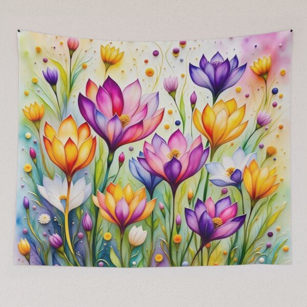 Item preview, Crocuses Spring Flowers designed and sold by purplesensation.