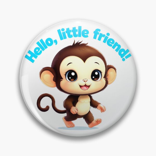 Item preview, Hello, Little Friend Adorable Pygmy With White Smile designed and sold by SplashTastic.