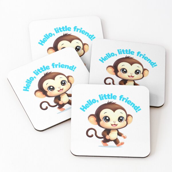 Item preview, Hello, Little Friend Adorable Pygmy With White Smile designed and sold by SplashTastic.