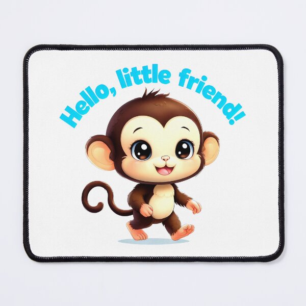 Item preview, Hello, Little Friend Adorable Pygmy With White Smile designed and sold by SplashTastic.