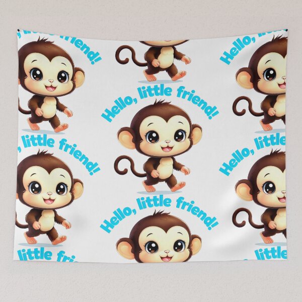 Item preview, Hello, Little Friend Adorable Pygmy With White Smile designed and sold by SplashTastic.